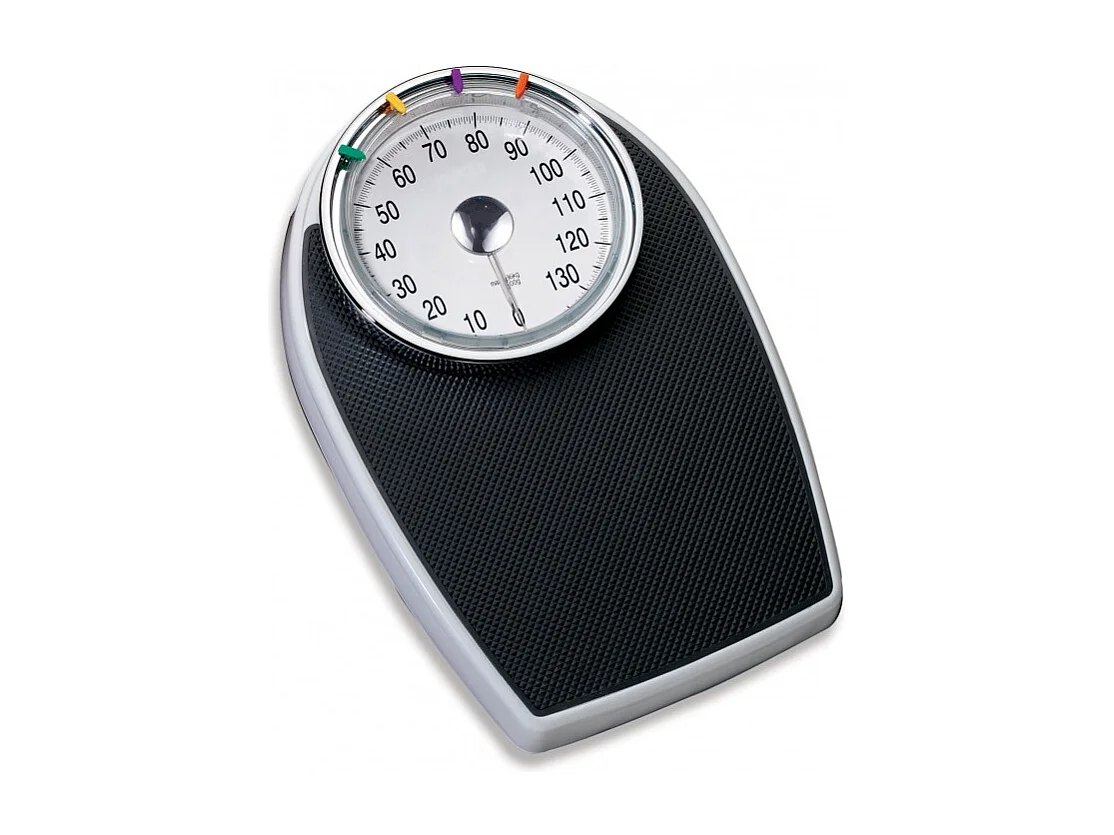 Kitipro - Pèse Personne Mécanique - Grand Cadran - Affichage Analogique - Capacité Max 136kg - Sans Pile - Noir