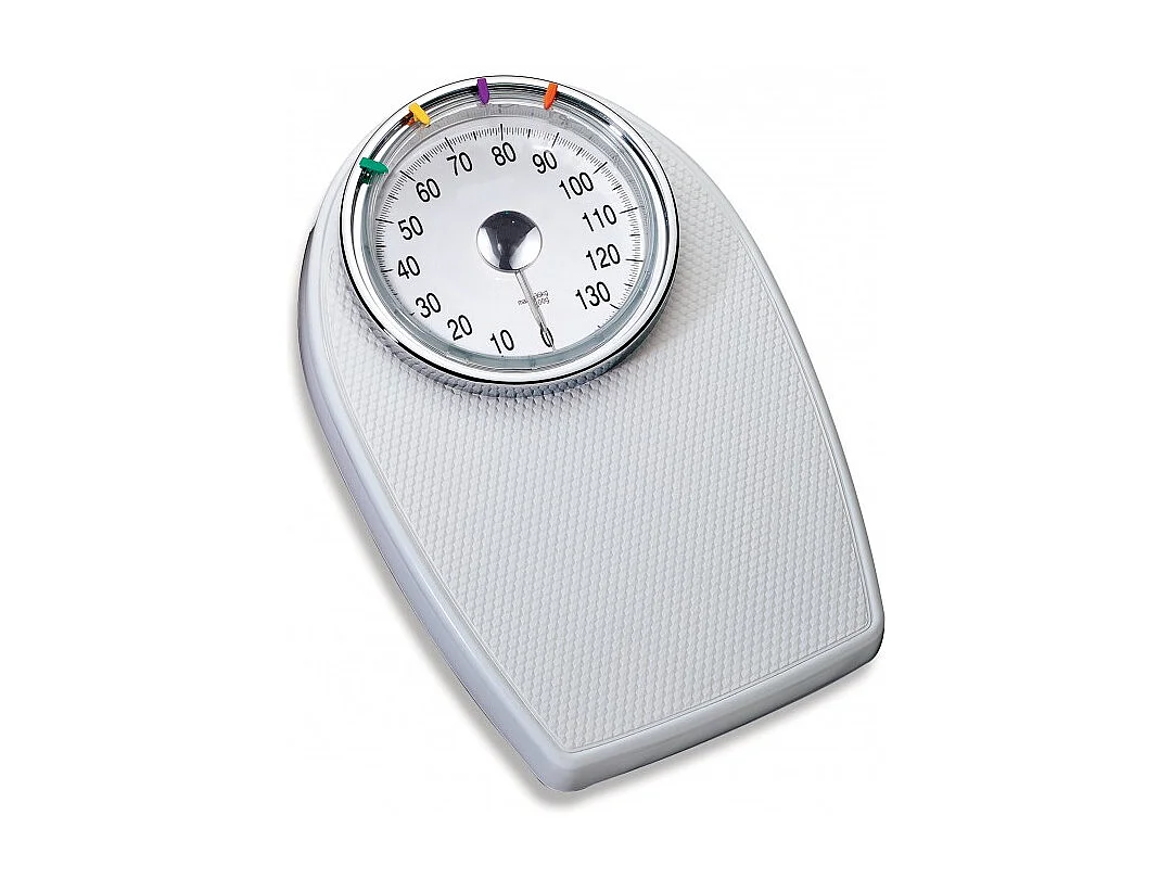 Kitipro - Pèse Personne Mécanique - Grand Cadran - Affichage Analogique - Capacité Max 136kg - Sans Pile - Noir