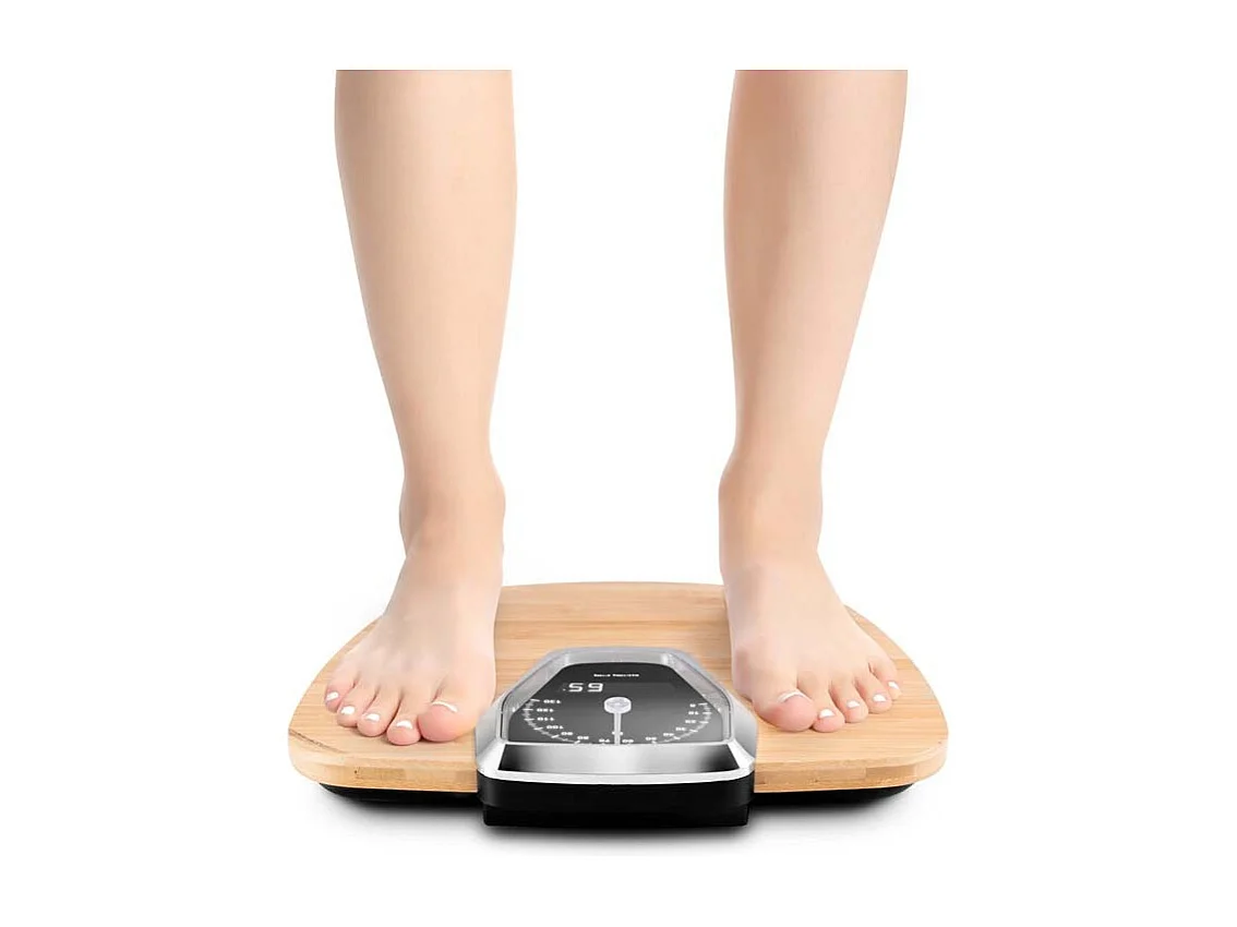 Yoghi - Dr Scale Ultimate - Pèse-personne Digital Bambou - Double Affichage - 130kg