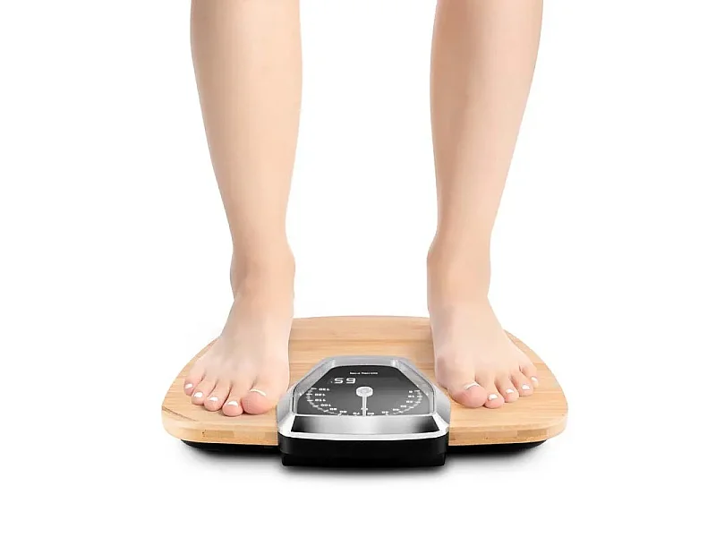 Yoghi - Dr Scale Ultimate - Pèse-personne Digital Bambou - Double Affichage - 130kg