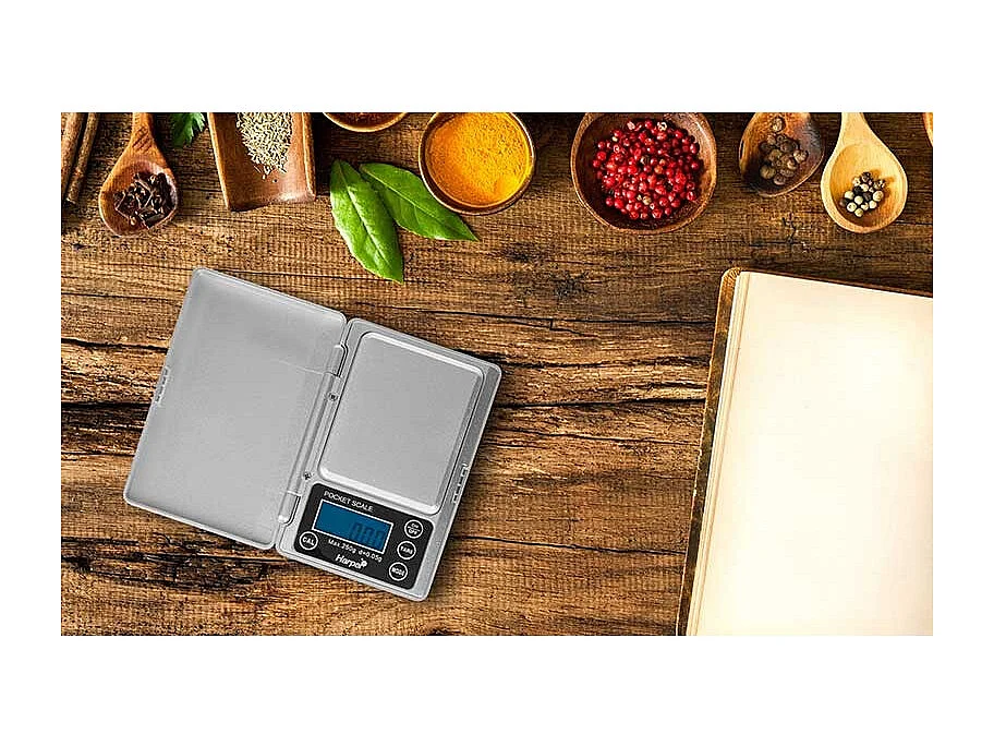 Harper - Pocket_scale_sil - Argent - 250g - Précision 0,05g - Boîte Rigide