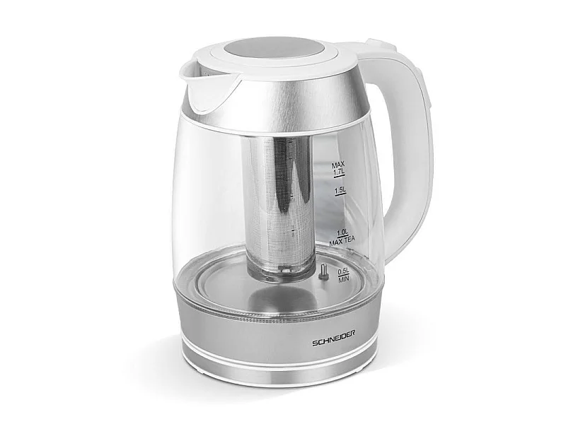 Schneider - Scke236tp - Bouilloire Théière Avec Infuseur - 6 Températures - Verre 1,7 L - 2200 W