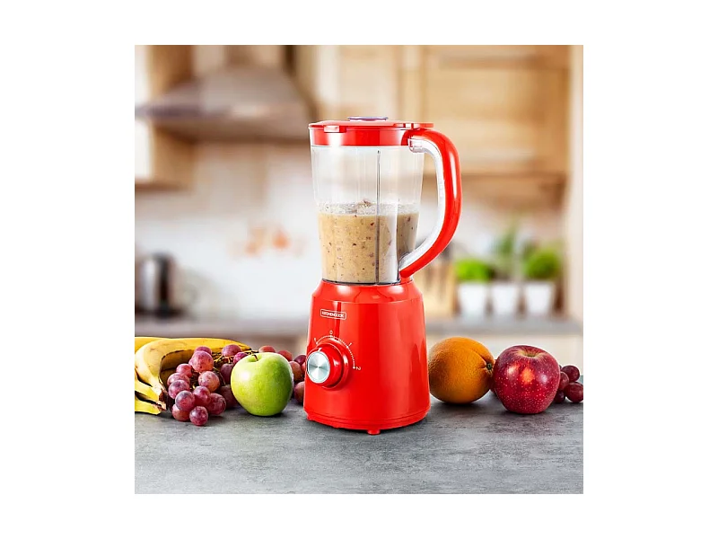 Blender 1.5l Avec 2 Lames Inox B5turbo Rouge Kitchencook