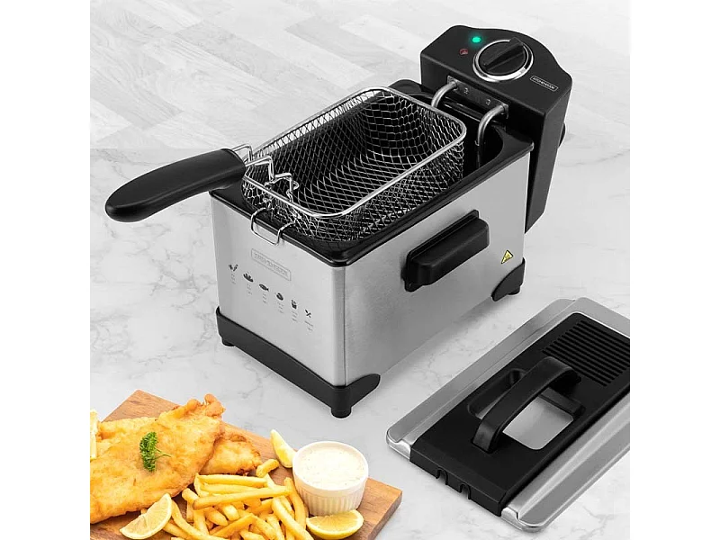 Friteuse 3l Inox Semi Pro Fry Plus Kitchencook