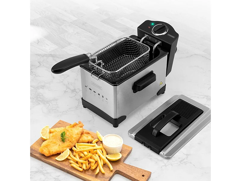 Friteuse 3l Inox Semi Pro Fry Plus Kitchencook