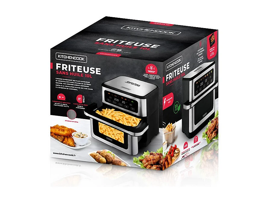 Friteuse à Air 10l 1 Bac Airmed10 Hx Kitchencook