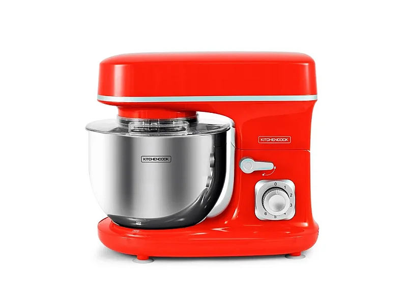 Kitchencook - Robot Pâtissier Revolve_red - 1300 W 5 L - 3 Accessoires