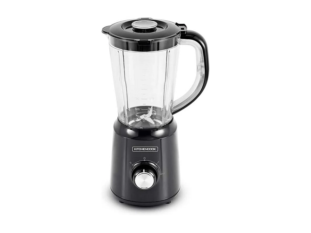 Blender 1.5l Avec 2 Lames Inox B5turbo Noir Kitchencook