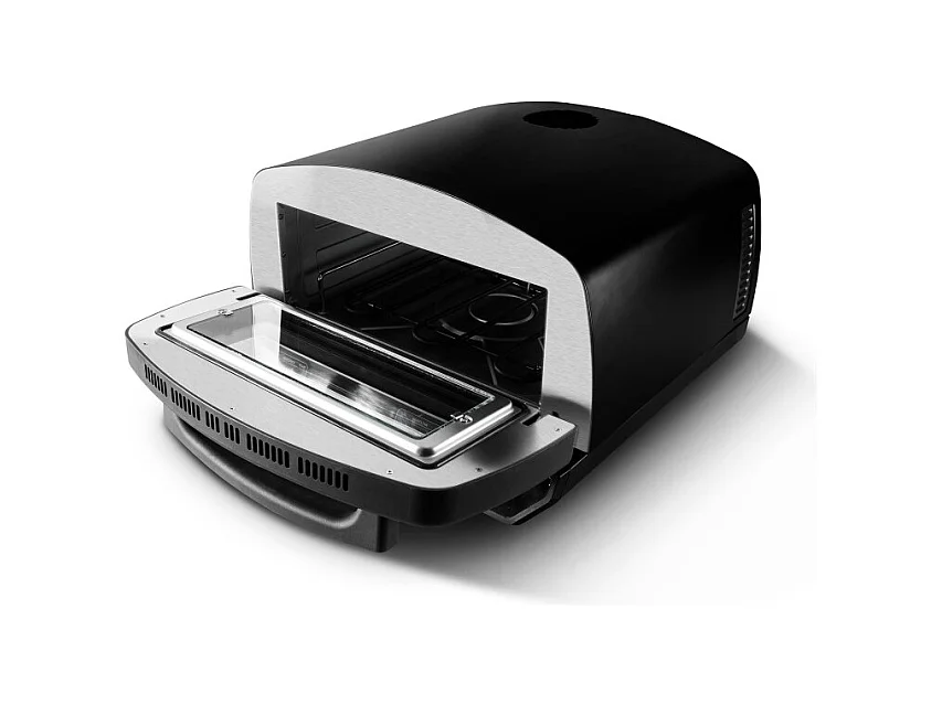 Kitchencook - Four à Pizza - 2000w - Jusqu'à 450°c - 12 Programmes - Plaque De Cuisson En émail, Pelle Et Coupe Pizza En Inox