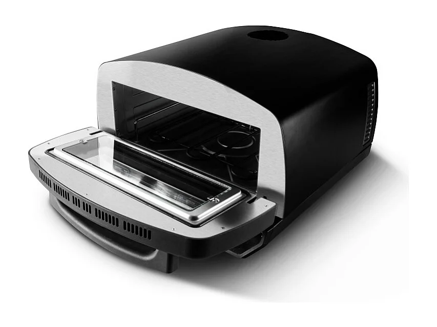 Kitchencook - Four à Pizza - 2000w - Jusqu'à 450°c - 12 Programmes - Plaque De Cuisson En émail, Pelle Et Coupe Pizza En Inox