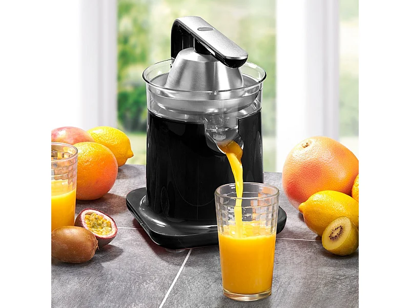 Presse Agrumes Double Cônes Et Filtre En Acier Pressjuice Noir Kitchencook