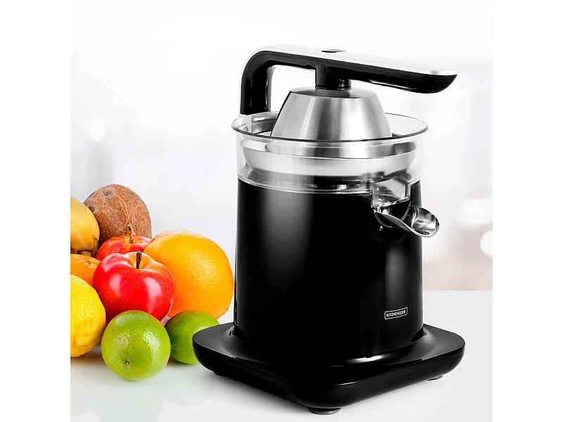 Presse Agrumes Double Cônes Et Filtre En Acier Pressjuice Noir Kitchencook