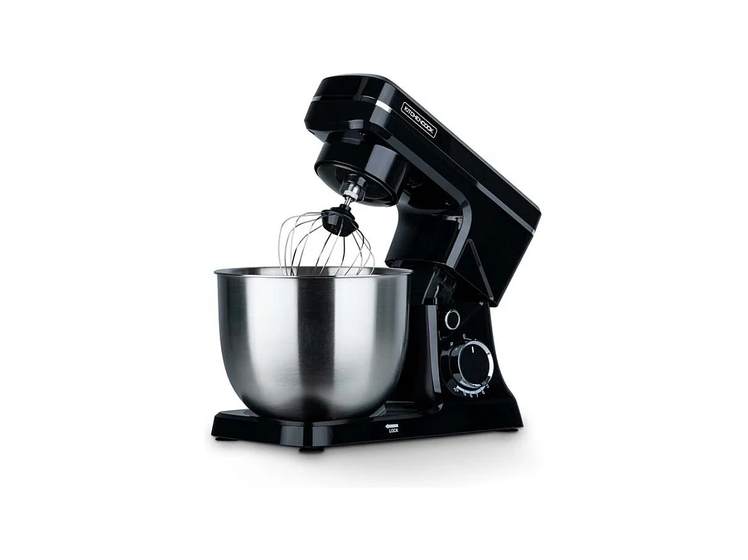 Kitchencook- Robot Pâtissier Noir 6l 1500w Inox Robomix