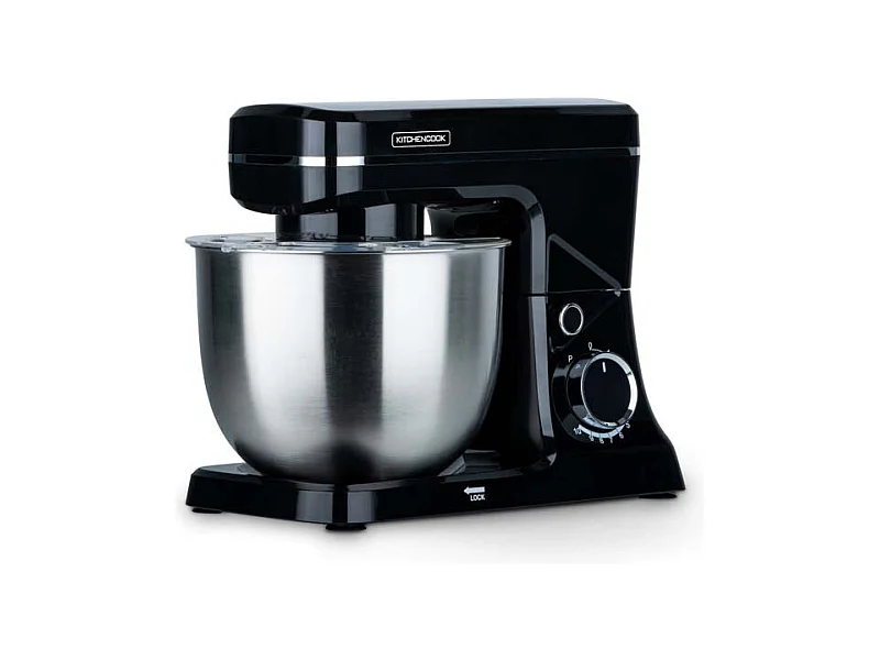 Kitchencook- Robot Pâtissier Noir 6l 1500w Inox Robomix