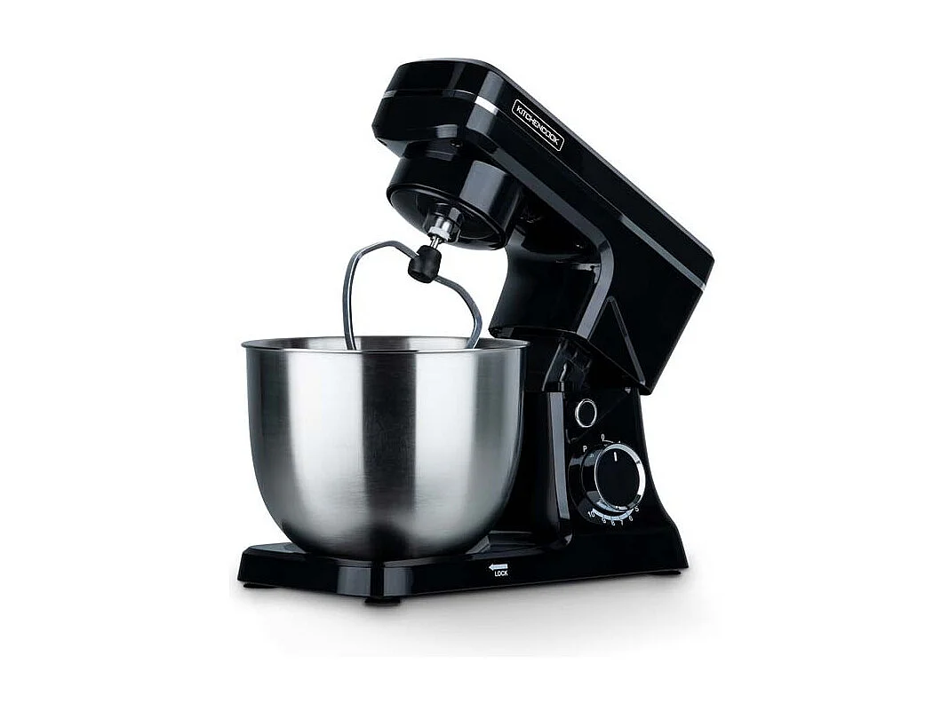 Kitchencook- Robot Pâtissier Noir 6l 1500w Inox Robomix