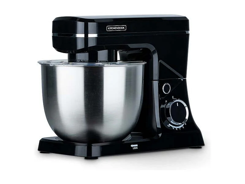 Kitchencook- Robot Pâtissier Noir 6l 1500w Inox Robomix