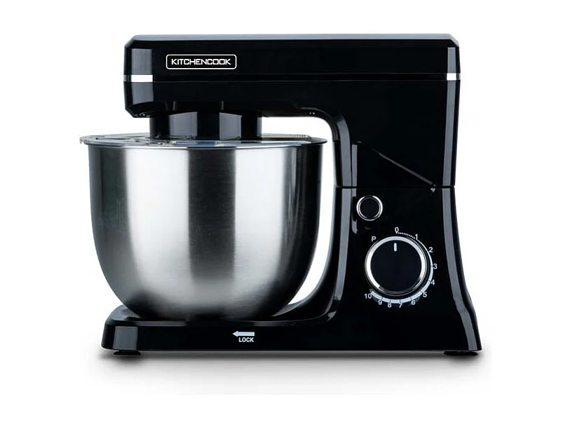 Kitchencook- Robot Pâtissier Noir 6l 1500w Inox Robomix