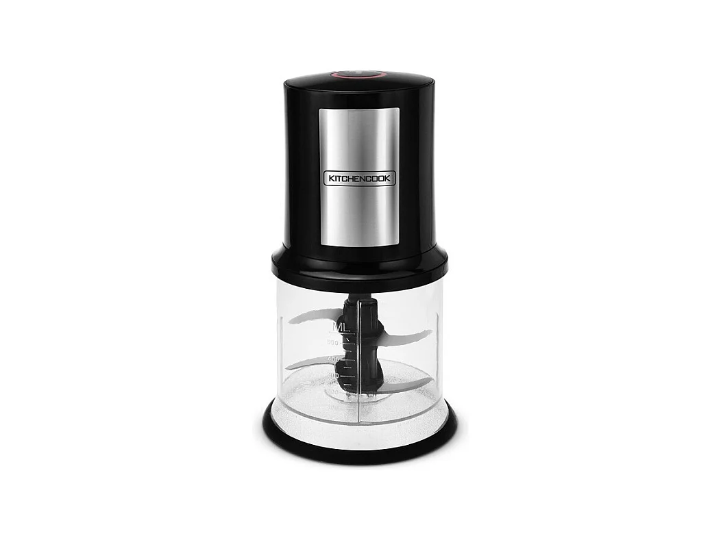 Kitchencook - Mini Hachoir électrique 500ml - 2 Lames En Acier Inoxydable - Bol Gradué - Vitesse Rotation 27000trs/min