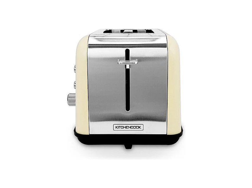 Grille Pain Double Fente Avec Fenetre Toasteo Glass Beige Kitchencook