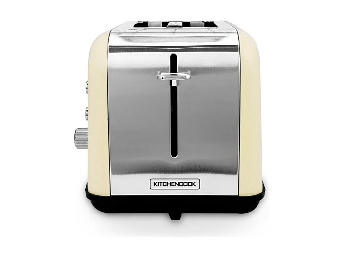 Grille Pain Double Fente Avec Fenetre Toasteo Glass Beige Kitchencook