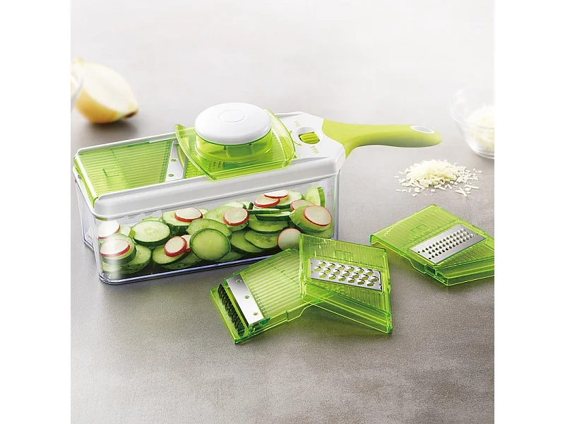 Mandoline Ajustable 4en1 Inox Slicy_express Cookart