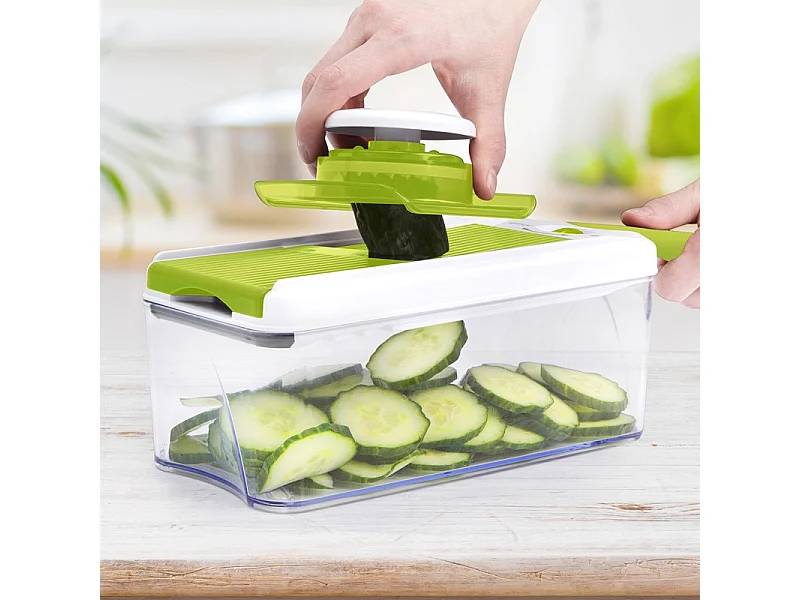 Mandoline Ajustable 4en1 Inox Slicy_express Cookart