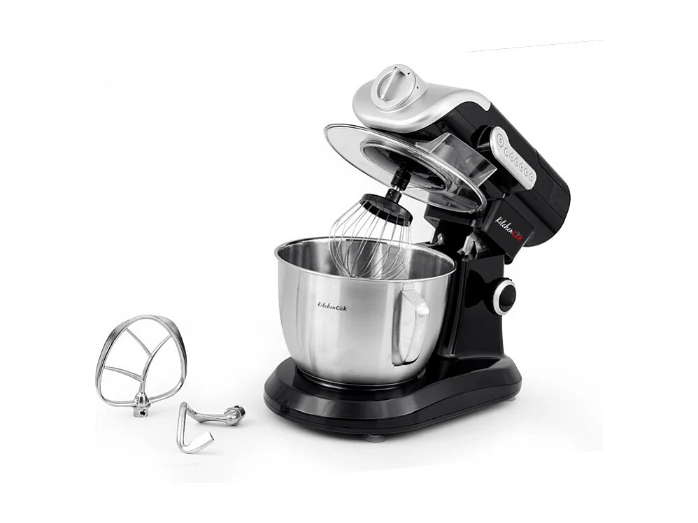 Robot Pétrin 5l Avec Blender En Verre Evolutionb+ Noir Kitchencook