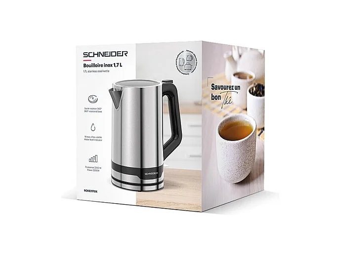 Bouilloire Inox 1,7l Scke217dx Schneider