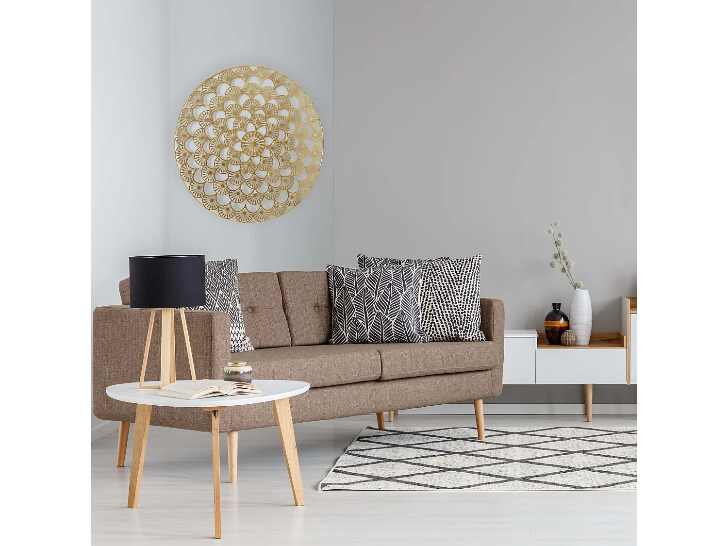 Déco murale métal ajouré personnalisable D70cm