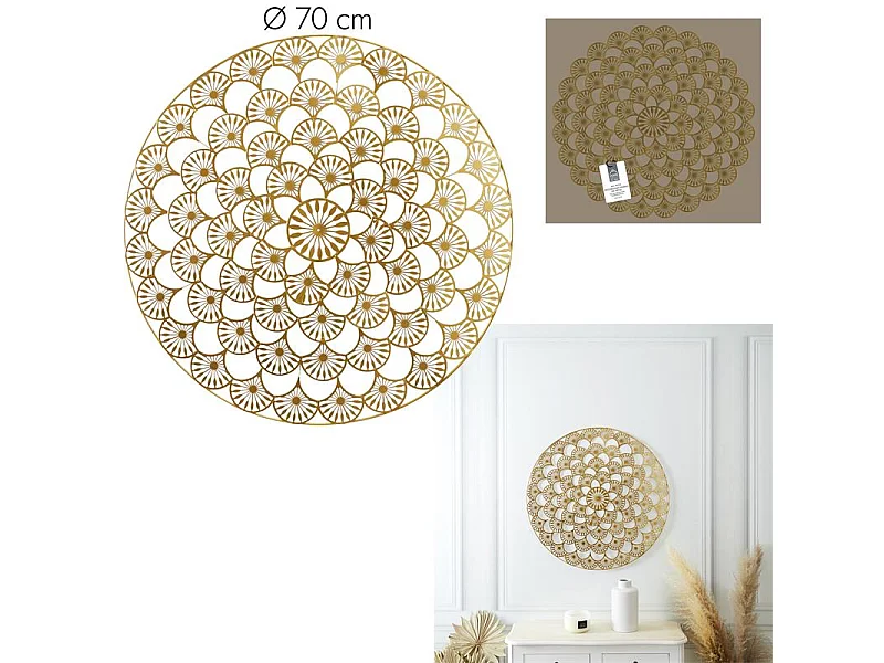 Déco murale métal ajouré personnalisable D70cm