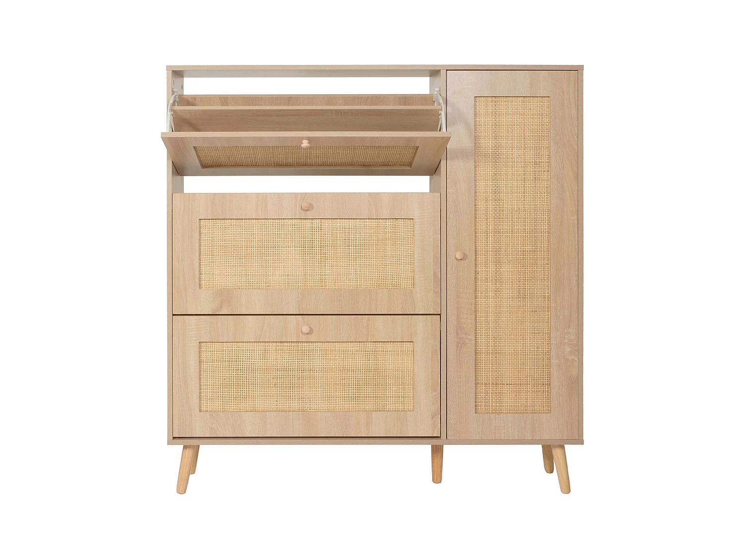 Rotan schoenenlichter MCW-M37,  eiken-look