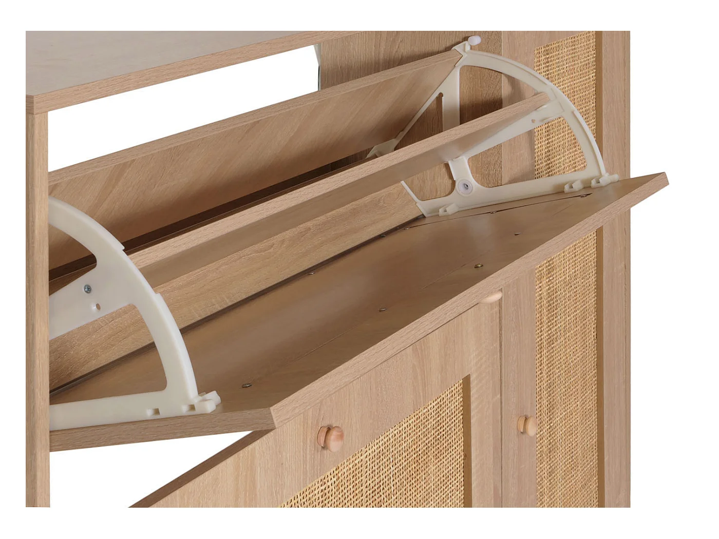 Rotan schoenenlichter MCW-M37,  eiken-look