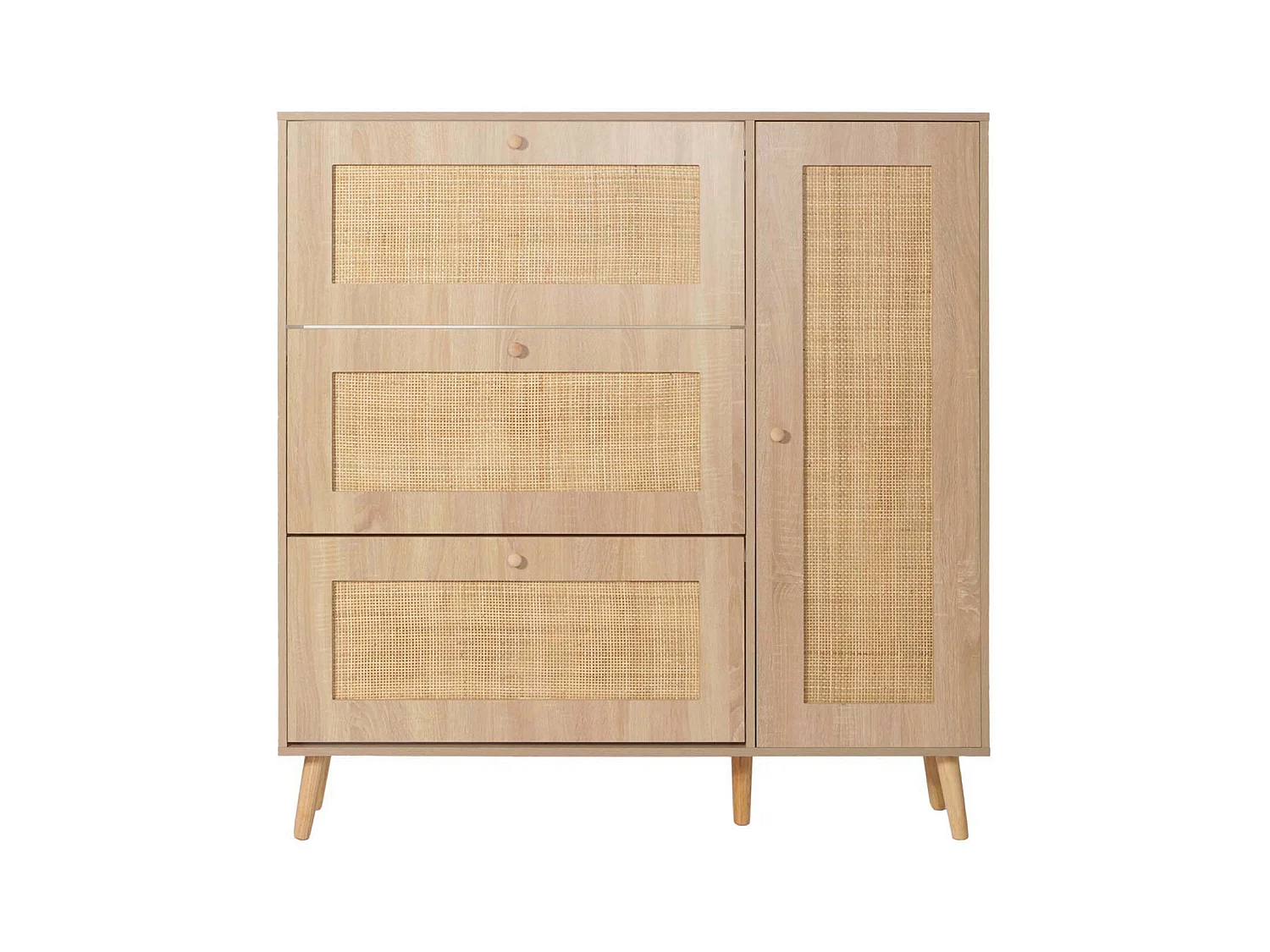 Rotan schoenenlichter MCW-M37,  eiken-look