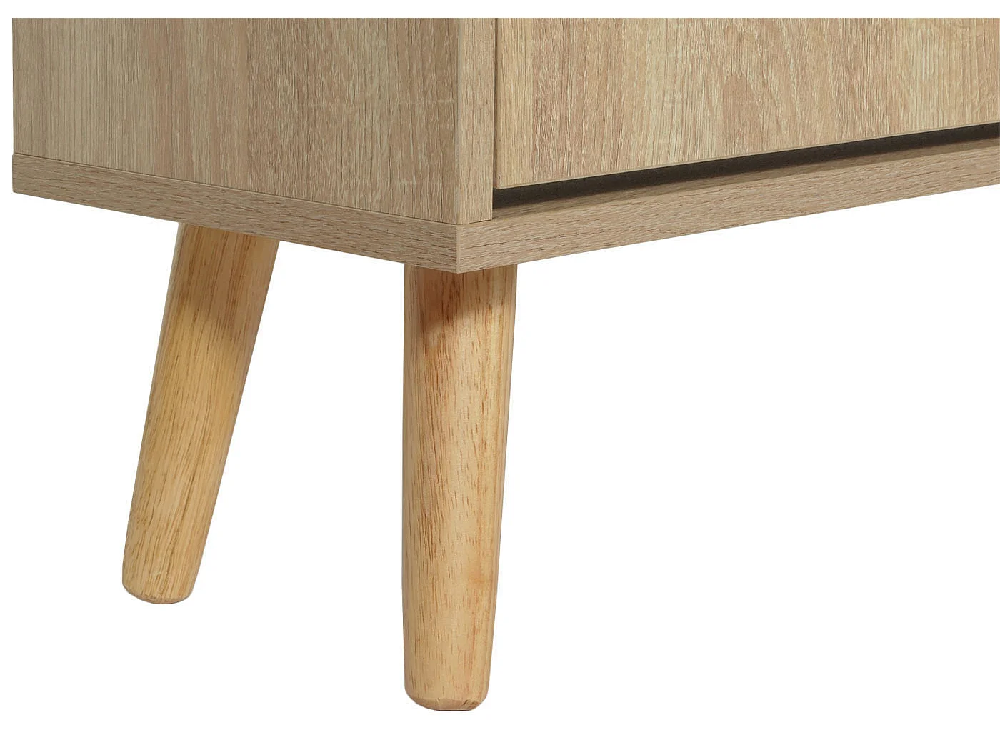 Meuble à chaussures en rotin MCW-M37,  aspect chêne