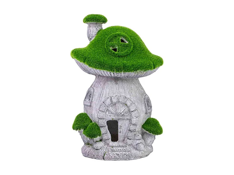 Figura de decoração de cogumelo de metal 47,5x22x5x31h cm