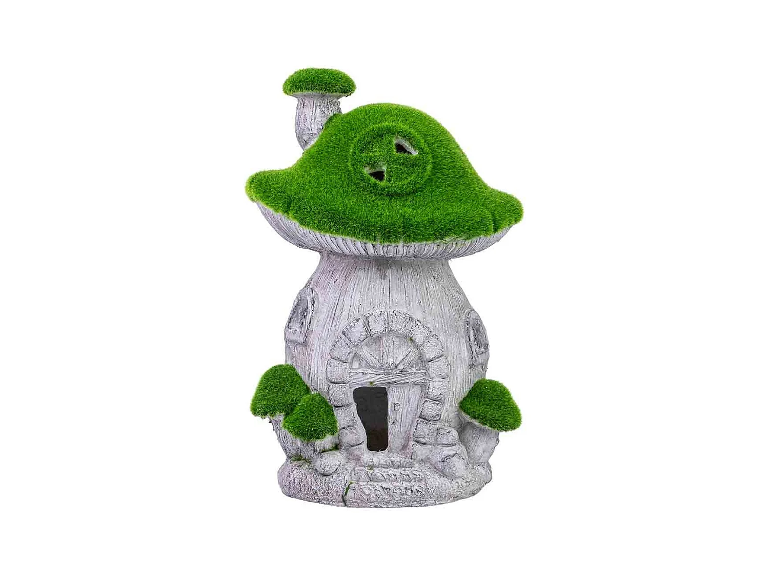 Figura de decoração de cogumelo de metal 47,5x22x5x31h cm