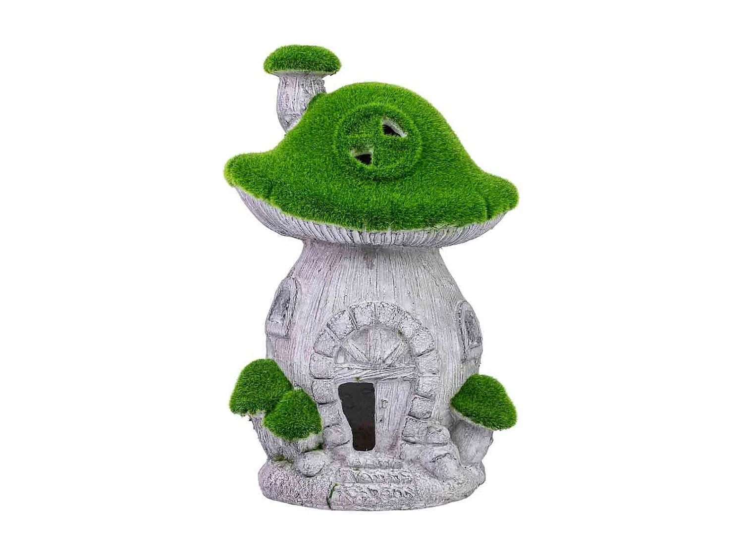 Figura de decoração de cogumelo de metal 47,5x22x5x31h cm