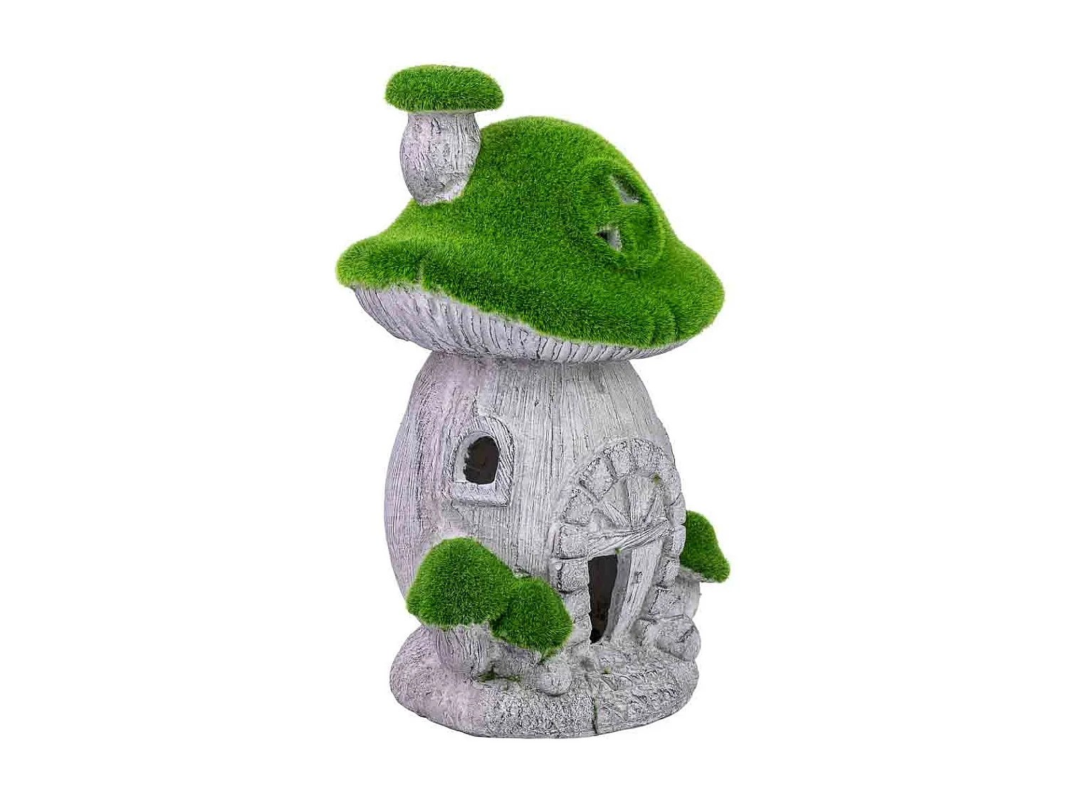 Figura de decoração de cogumelo de metal 47,5x22x5x31h cm