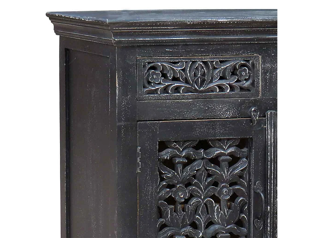 Mesa de salão em madeira artesanal 90x40x90h cm