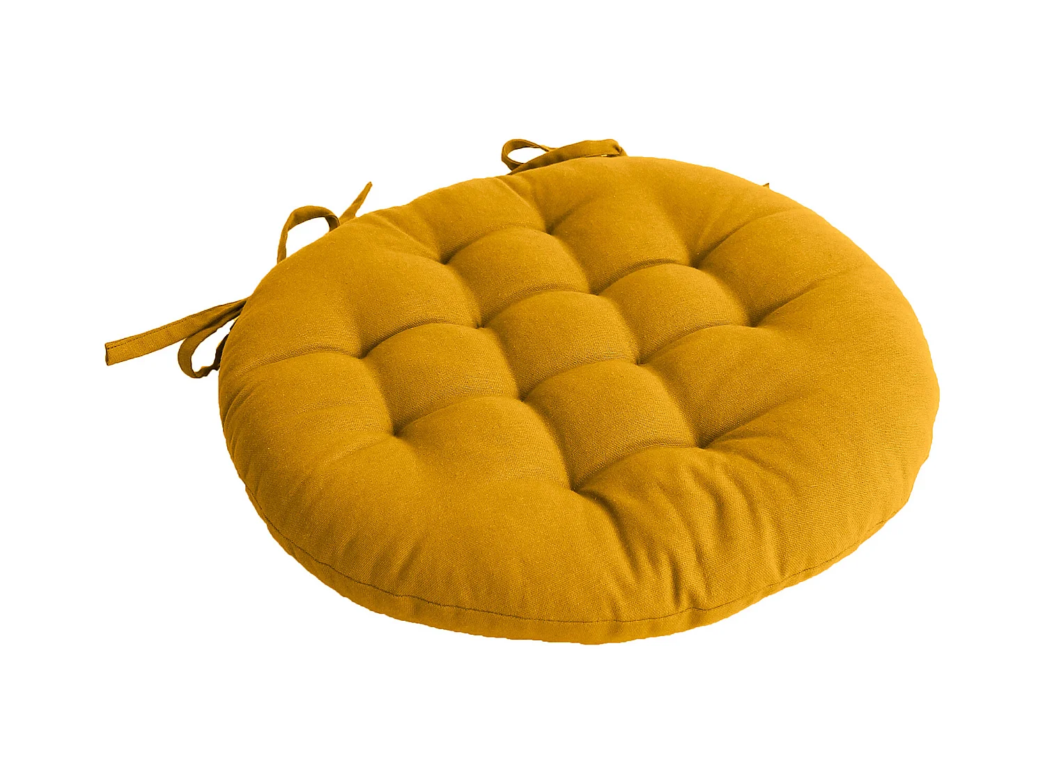 Gepolstertes und rundes Stuhlkissen 38 x 38 cm
