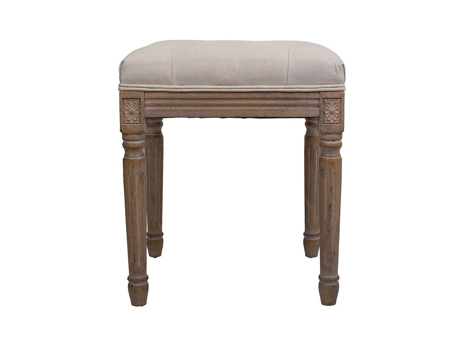 Banqueta de madera marrón 41x41x48