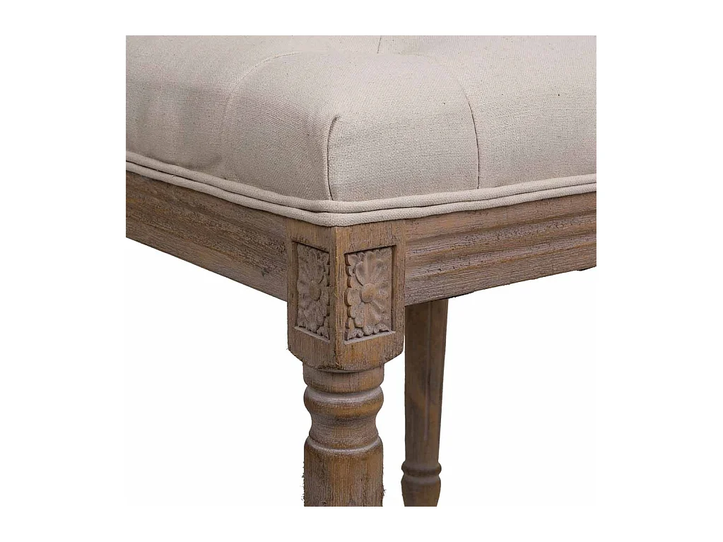 Banqueta de madera marrón 41x41x48