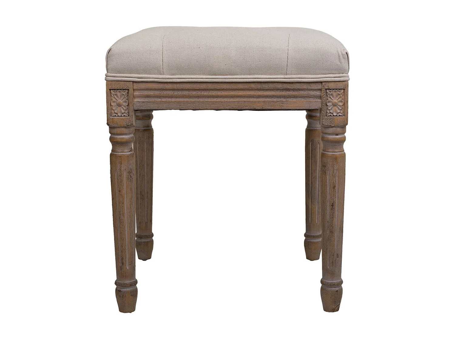 Banqueta de madera marrón 41x41x48