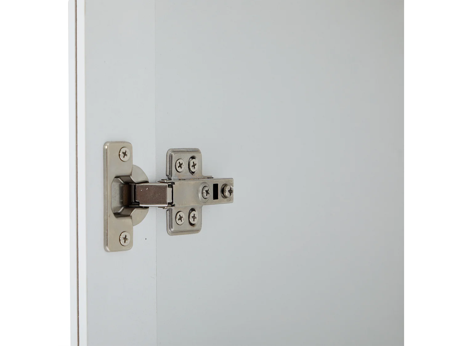 Vitrine 2 portes 60x36x165 cm en verre 2 tiroirs - avce LED  meuble de rangement en bois-blanc