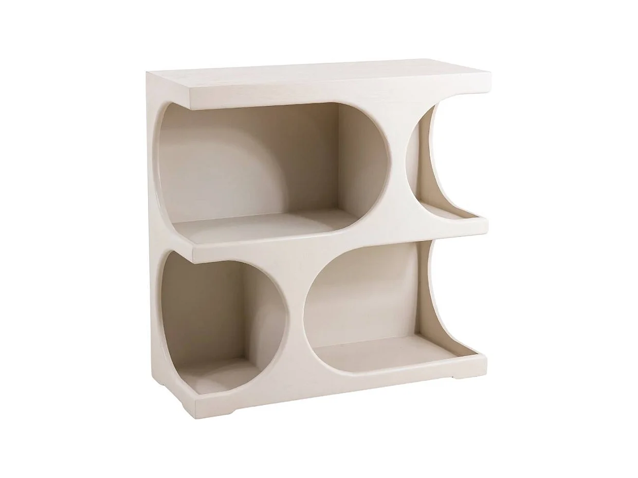 Bibliothèque en bois blanc peint Niklas