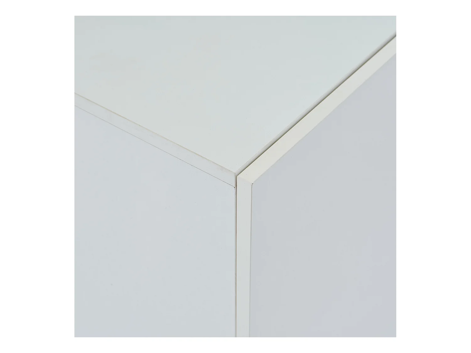 Buffet salle à manger LED 3 portes meuble de rangement en bois - blanc (120x40x75 cm)