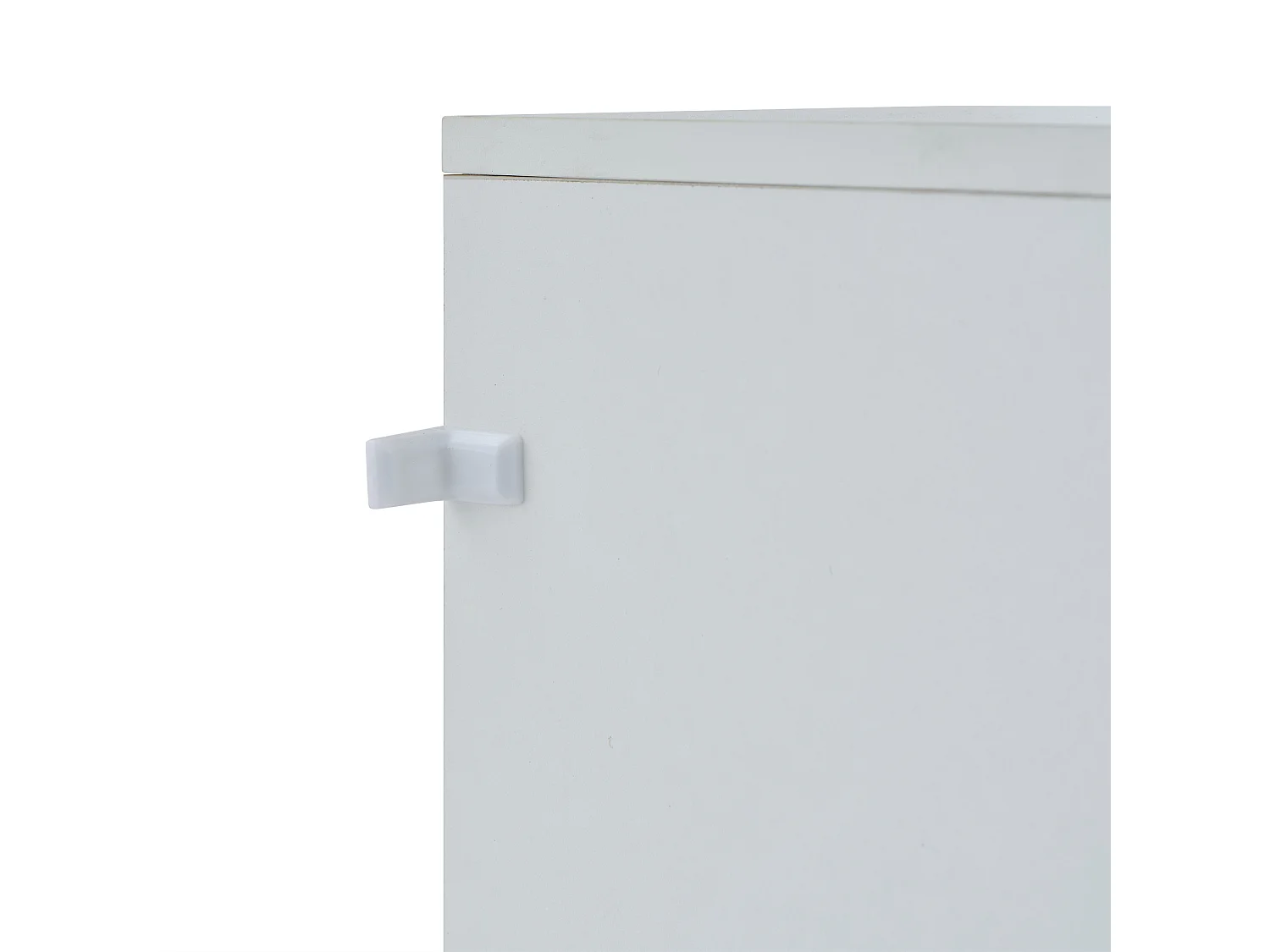 Buffet 120x40x75 cm avce LED en 3 portes meuble de rangement en bois - blanc