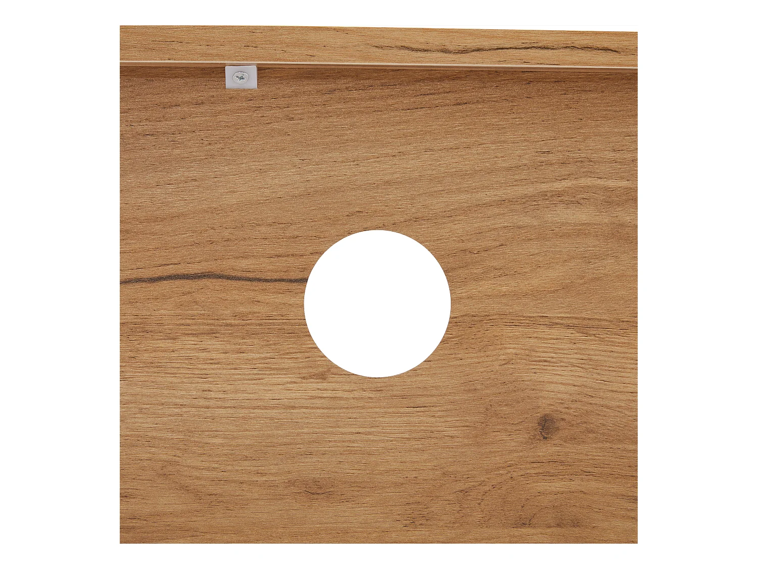 Bruine tv-kast met 2 deuren en 2 lades - open houten opbergmeubel (173x38x48 cm)