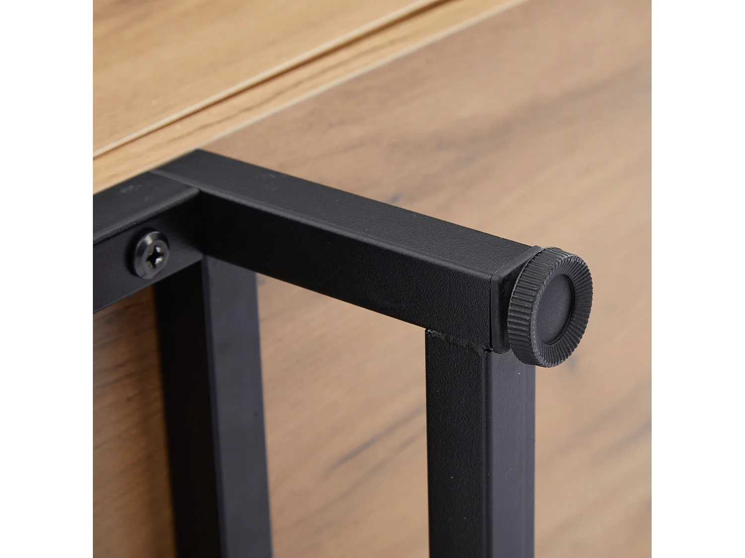 Bruine tv-kast met 2 deuren en 2 lades - open houten opbergmeubel (173x38x48 cm)