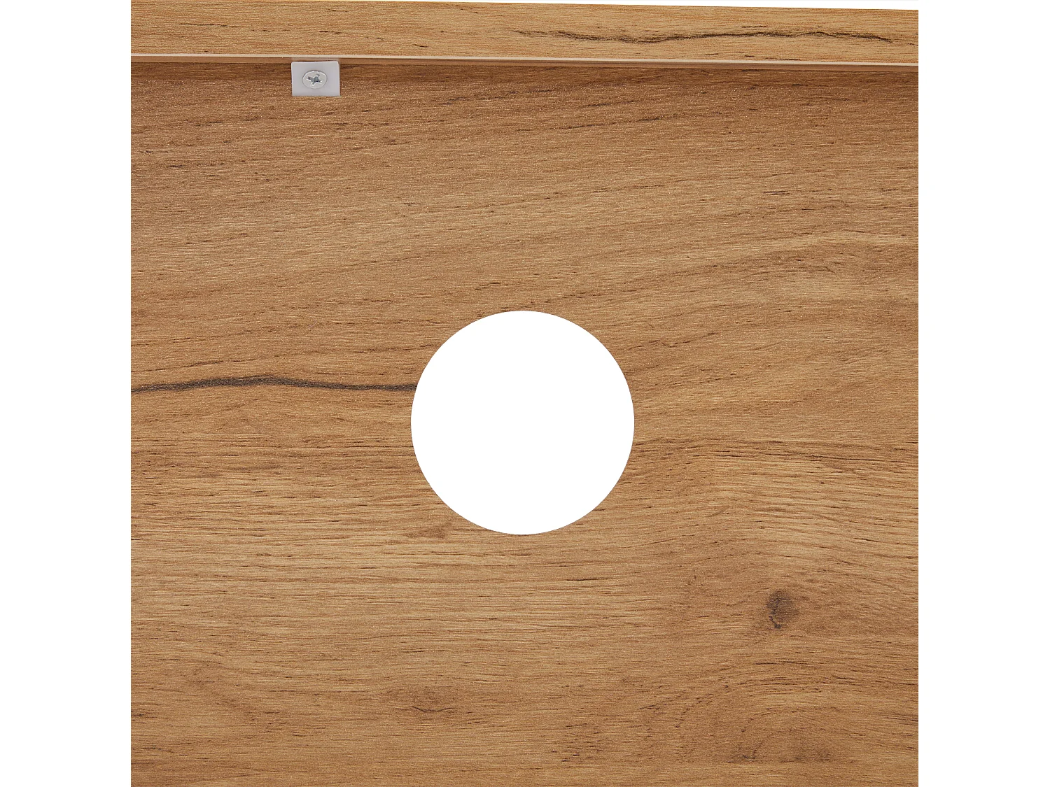 Bruine tv-kast met 2 deuren en 2 lades - open houten opbergmeubel (173x38x48 cm)